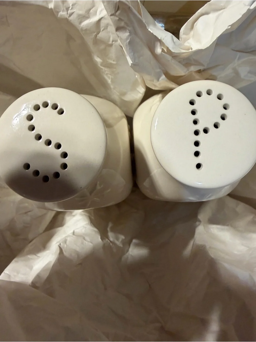 Vintage HMK Christmas Snowman Salt & Pepper Shaker Set